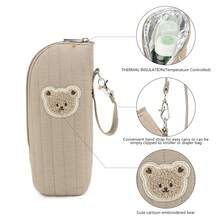 婴儿奶瓶保温手提袋，母乳保温袋，哺乳妈妈旅行奶瓶冷暖袋 - 彩色 - 查看 4