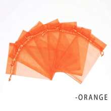 10/50/100个欧根纱礼品袋，金色欧根纱糖果袋，圣诞节彩色欧根纱礼品包装袋，薰衣草香囊袋，圣诞节家居装饰，婚礼派对回礼袋，颜色随机