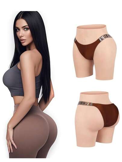 1pc Unisex Fashion One-Piece Silicone Butt Lifter Panty, Silicone Fake Buttocks, Silicone Buttock Enhancer For Hips And Butt Augmentation, Suitable For Stage Performance, Private Parties, Crossdressing And More