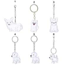 Colgante de almacenamiento de pelo de perro, recuerdos portátiles, llavero creativo con forma de perro, contenedor transparente para almacenamiento de pelo, cápsula de almacenamiento de pelo, diseño hecho a mano, accesorios DIY