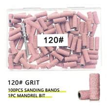 100pcs Pink Small Sanding Bands For Nail Drill Bit, 1pc 3mm Drill Bit, Mini Grit Sanding Bands With Polishing Natural Nails And Cleaning Cuticle For Preparation, 120#/150#/180#/240# Grit - Multicolor - View 11
