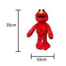 Sesame Street 芝麻街官方毛绒玩具（随机角色 - 大鸟/艾摩/饼干怪兽）16 英寸填充动物安慰毛绒娃娃作为 3 岁及以上儿童的生日礼物