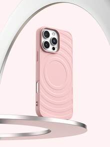 Ốp điện thoại màu hồng cho iPhone 16 Pro Max dành cho nữ và bé gái, ốp điện thoại gợn sóng cho iPhone 11/13/14/15/16/17 6.1'', ốp điện thoại 3D thẩm mỹ đẹp mắt tương thích với Galaxy A17/A16/A15/S25 Ultra, chống sốc, tương thích với sạc không dây, bảo vệ điện thoại di động, ốp điện thoại màu hồng tương thích với Redmi 15/Redmi15C/ Note 15/Note14/Note13., Phiên bản quốc tế, không phải phiên bản nội địa. - Hồng - Xem 3