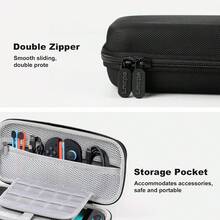 Accessories Bundle For Nintendo Switch 2 (2025), Gift Kit With Carrying Case, Dockable Protective Cover, HD Screen Protector, Silicone Anti-Slip Joy-Con Skins & More For Switch New Gen 2025 - màu đen - Xem 4