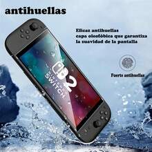 Protectores de pantalla de vidrio templado para Nintendo Switch 2 (modelo 2025) - Protección anti-arrugas HD transparente, guardia de pantalla con acabado brillante, cubierta de pantalla de juego duradera, protector de pantalla de juego | Protector con acabado brillante | Protectores de vidrio templado, protectores de pantalla para Switch - 2 pieza - Ver 7