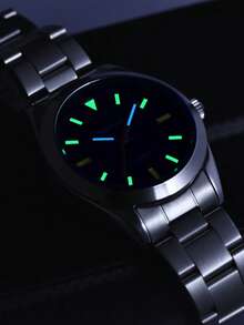 BENYAR Ice Blue Mechanical Watch Men Automatic Casual Simple Stainless Steel Strap Waterproof Wristwatch 2025 New Gift For Boyfriend BY-5218 - White - View 4