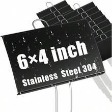30 Pcs Large Garden Plant Markers Metal Plant Labels Sign With 11 Inch Stake Weatherproof Waterproof Garden Sign For Outdoor Seedlings Herbs Vegetable Greenhouse 4x6inchBlack - 黑色 - 查看 1