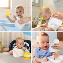 20 Pack Muslin Washcloths, Reusable Washcloths, Soft And Lightweight Muslin Cloths For Babies