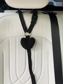 1pc Cute Pet Car Safety Belt Harness Leash, Creative Heart-Shaped Dog/Cat Vehicle Safety Tether Strap