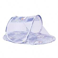 1 Stück Kindermückennetz zum Falten, Baby Mückennetz für Kinderbett ohne Installation, Cartoon Schiff-förmiges Mückennetz mit Reißverschluss, faltbares Mückennetz für Kinderbett