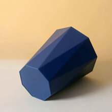 1 pieza Cubo de basura de gran capacidad de estilo nórdico de lujo, adecuado para oficina, cocina, dormitorio, baño, disponible en negro, blanco, amarillo y otros colores, práctico cubo de basura en forma de diamante para uso doméstico y de oficina