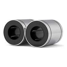 2 piezas de rodamientos de movimiento lineal de 1 pulgada LM16UU, ampliamente utilizados en diversas maquinarias como la industria, electrodomésticos, movimiento lineal, maquinaria de construcción, equipos de automatización, piezas de automóviles, etc. - Plateado - Ver 3