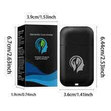 1 件装双孔鼻吸入器，清新棒，提神醒脑，警觉棒，适用于上课、驾驶时犯困，鼻吸入清凉油，鼻腔通畅，活力棒 - 黑色 - 查看 9