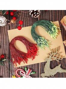 400pcs Christmas Decoration Hanging Hooks With Clips, Ornament Hanging Strings, Suitable For Christmas Tree Decor, Gifts And Party Supplies, Christmas Decorations, Christmas Accessories, Party Supplies