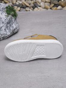 1双休闲户外学生春秋男女儿童魔术贴舒适防滑时尚平底运动鞋 - 黃色 - 查看 6