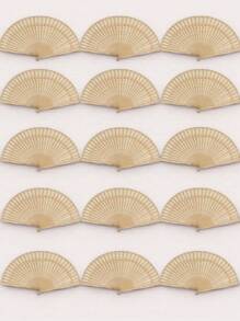 1/5/10/15pcs Stylish Wooden Folding Fan, Boho Style Hollow Carved Wooden Fan, Handheld Fan For Photo Props, Bamboo, Lightweight And Portable - Gift For Women's Graduation Gift And Home Decoration Accessories.Style (Color) Random Shipment