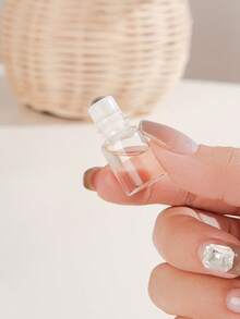 玻璃 1/2/3/5/10ml 滚珠瓶空滚珠精油瓶香水样品分配瓶带钢球和木纹盖透明小瓶旅行必需品，3 件装旅行必需品，适合度假旅行瓶 - 無色 - 查看 7