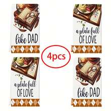 2/4/6/48 piezas Toallas de cocina suaves con patrón vintage de ensalada y libro, multiusos, de secado rápido, aptas para cocina, celebraciones, bodas, decoración y talla grande