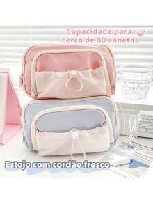 New Yoble Pencil Multifunctional High Capacity Student Stationery Bag.Store - Màu be - Xem 3