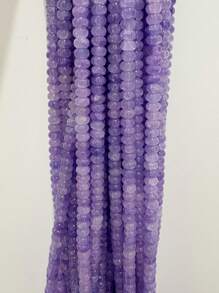 50/100pcs 5mm X 8mm Imitation Jade, Agate, Abacus Beads, Loose Beads, Wheel Beads, Spacer Beads For DIY Jewelry Making, Bracelets, Keychains, Necklaces, Crafts Decoration, Colorful Beads Material To Inspire Your Creative Designs