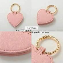 Cute Leather Hat Clip For Travel, Heart & Bow Design Bag Accessory To Hold Hats, Towels, Masks, Glasses, Outdoor Essential Gift For Women (8 Colors)