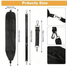 Convertible Travel Pillow With Ergonomic U-Shaped Neck Support System, Hands-Free Inflatable Aircraft And Car Nap Accessory Kit Including Removable Tote Bag For Storage, Breathable Comfort Technology To Relieve Stress During Long Flights, Road Trips, Office Breaks Or Camping, Portable Compressible Construction With Adjustable Support Straps Travel Essentials Vacation Holiday Neck Pillow Travel - Multicolor - View 3