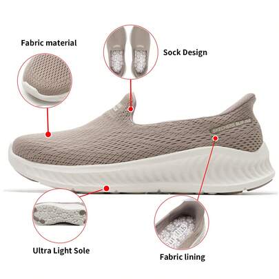 Skechers Zapatos individuales para mujer GO WALK NOW, fáciles de usar, ideales para caminar, estilo casual, ligeros y cómodos. Modelo 125644-TPE