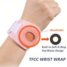 1pc Adjustable Sports Wrist Guard, Sports-Specific Stabilizer For All-Day Firm Support, Ambidextrous, Built-In Ring Cushion For Comfortable Wear - Multicolor - View 5
