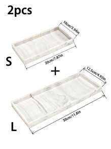 Silicone Countertop & Vanity Tray - Shatterproof Silicone Kitchen And Bathroom Tray, Sink Soap Dispenser Tray, Perfume & Key Tray, Bathroom Vanity Tray - Black and White - View 15