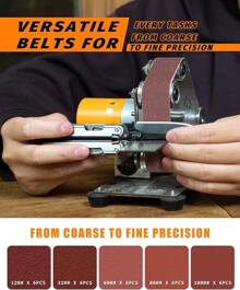 Mini Belt Sander, 15 °   Electric Belt Sander Knife Making Supplies, 7 Adjustable Speed Electric Knife Sharpener, Power Belt Sanders For Woodworking, Metal Working DIY, Belt Grinder & Small Sander