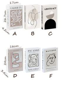 3本/1本可折叠装饰书，时尚书，印有国际城市名称。时尚家居装饰风格，适用于各种场景（房间装饰、家居装饰、卧室装饰、客厅装饰、办公室装饰、浴室装饰、桌面装饰、电视柜、大堂、书架）。各种节日礼品。 - 彩色 - 查看 5