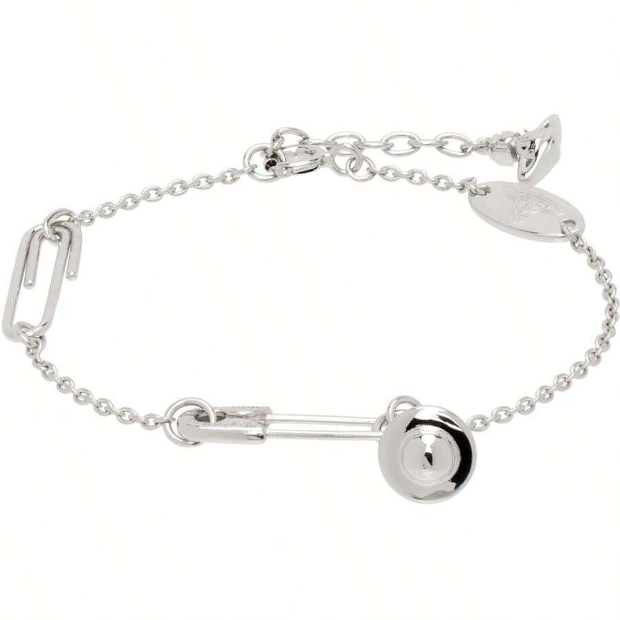 Vivienne Westwood Silver Safety Pin Bracelet - 預設 - 查看 1