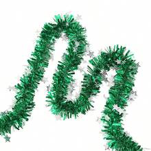 10pcs Christmas Tinsel Garland, Bar, School, Party Atmosphere Decor, Christmas Tree Decoration, Suitable For Birthday, Wedding, Holiday And Christmas Decoration, Birthday Party Decor | Shiny Tassels | Durable Plastic Tassels, Birthday Party Decor Home Decor Christmas Decorations Room Decor Winter