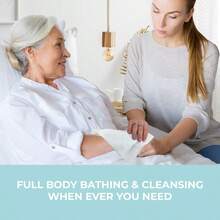 LISBody Wipes 5 Packs 50 XL Shower Wipes Body Wipes For Adults Bathing Traveling Camping Gym Car Elderly Bedridden Bath Wipes Disposable Washcloths For Adults No RinseL - 10個(5包) - 查看 4