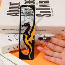 梦幻四翼龙设计亚克力书签，搭配迷人四翼龙吊坠，是情人节、生日、感恩节等节日送给男朋友和读者朋友的理想礼物 - 彩色 - 查看 6