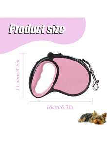 Retractable Dog Lead 5M/16FT Extendable Dog Lead With Strong Nylon Tape 360° Free One-Handed Brake Anti-Slip Handle For Small Medium Dogs (Red/Pink/Blue) - Multicolor - View 11