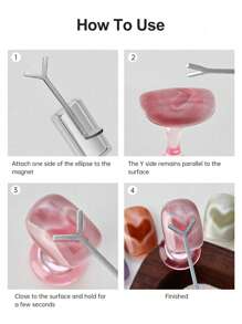3件套猫眼美甲磁贴套装，美甲工具猫眼凝胶磁棒，多功能磁条，美甲配件