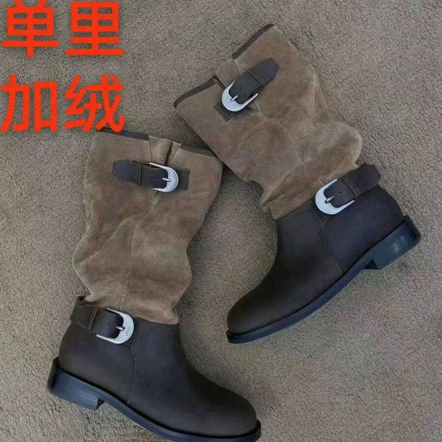 Women Ankle Boots & Booties - 黑色[加絨] - 查看 1