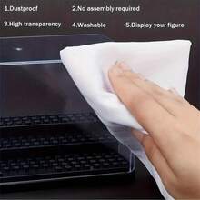 Large Clear Display Case With Tiered Base For Building Blocks Mini Figures – Dustproof Acrylic Storage Box For Collectibles, Action Toys, Brick Models – Desktop Showcase For Home Or Office Decor, Christmas, Birthday Gifts