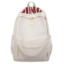 FRIFUL Japanese-Style Minimalist Versatile Large Capacity Solid Color Campus Backpack, 2025 Spring New Lightweight Commuting Student Double-Shoulder Bag, New Style Fresh Girl Travel Small Backpack, Japanese Ins College Style University Student Class Backpack. - Multicolor - View 15
