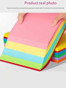 100/200/500 Sheets A4 Copy Paper, Double-Sided Printing, A4 Printing Paper, Student Eye-Protecting Office Paper, Pure Wood Pulp Material, Scratch Paper, Suitable For Printing, DIY Card Making, Painting, Packaging, Scrapbooking, Birthday Gifts, Cards, School Projects, High-Quality Multi-Color Origami Paper, Smooth Surface - Multicolor - View 7