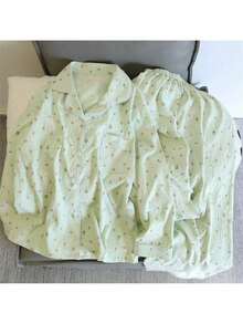 女性用ピーチプリントパジャマセット,2ピース,長袖パンツスーツ,柔らかく快適なパジャマ,家庭用とレジャー用 - KDJ819 ピンクハート - チェックする 3