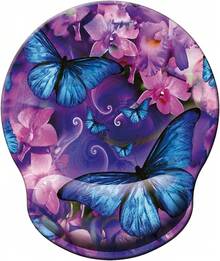 Mouse Mat - M29- زهور الفراشة - مشاهدة 9