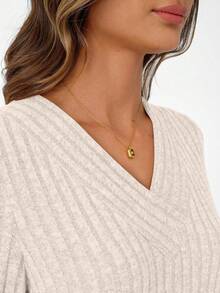 Camisas de manga larga para mujer AUTOMET, blusas de invierno de moda 2025 para trabajo, blusas casuales elegantes de túnica de suéter para el otoño - Negro - Ver 3