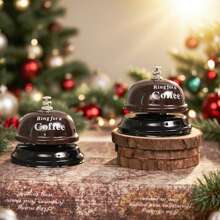 1 个黄色/粉色/咖啡色卡通金属手压服务铃，餐厅呼叫铃，客户接待铃，宠物训练铃，教师铃，游戏铃，接待铃，午餐铃，餐厅酒吧礼宾服务铃。完美的家居装饰必备品