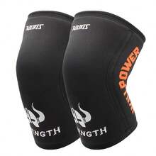 AOLIKES 护膝（1 对）7 毫米压缩护膝，适用于举重、深蹲、健身和其他运动