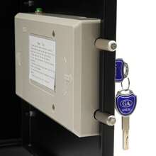 ZhdnBhnos Drop Box With Anti-Theft Lock For Money And Mail, Drop Slot, Cash Depository - Black - View 3