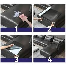 Large Size Self-Adhesive Faux Leather Repair Patch For Sofa, Car Seat, Motorcycle Seat, HeadboardLarge Faux Leather Repair Strip - Extra Wide For Sofa, Chair, Car, Motorcycle, Furniture, Bedside Table - Easy-To-Clean & Durable Synthetic Leather - DIY Upholstery, - Scratch, Tear, Cut Repair - Space-Saving Roll For Quick Fixes, Leather Repair Patch, Furniture Restoration, Textured Upholstery, Highquality Material, Furniture Restorers