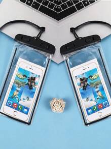 Custodia impermeabile universale per telefono, borsa impermeabile per telefono cellulare, sacchetto impermeabile per telefono, borsa impermeabile per telefono, compatibile con e adatta a tutti i modelli di telefoni cellulari, per nuoto, rafting, immersioni, fotografia subacquea, spiaggia, viaggi, vacanze, piscina, sport all'aperto.