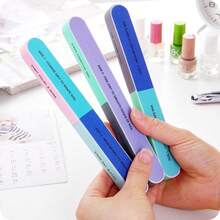 1pc Seven-Bread Edge File Seven-Step Nail Grinding Polishing Strip Multifunctional Nail File - Multicolor - View 5